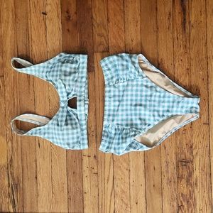 Gingham bikini set
